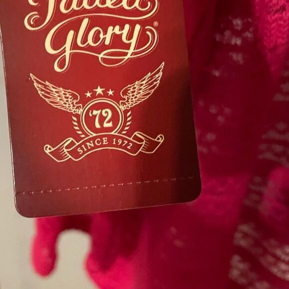 NWT medium Faded Glory pink waterfall open tie front shrug cardigan sweater - Picture 8 of 11